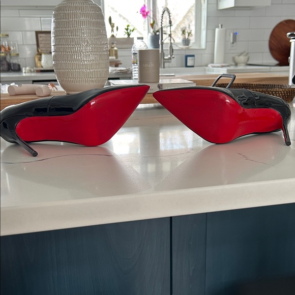 Christian Louboutin Black Patent Leather Heels - Picture 7 of 7